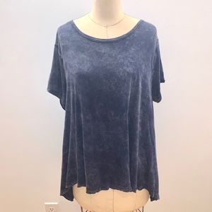 Free People Oversized Acid Washed Tee